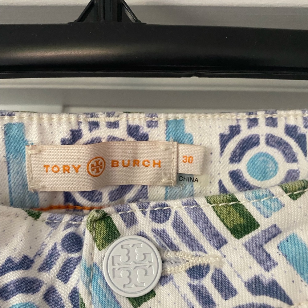 Tory Burch size 30 waist crop pants in EUC worn 2